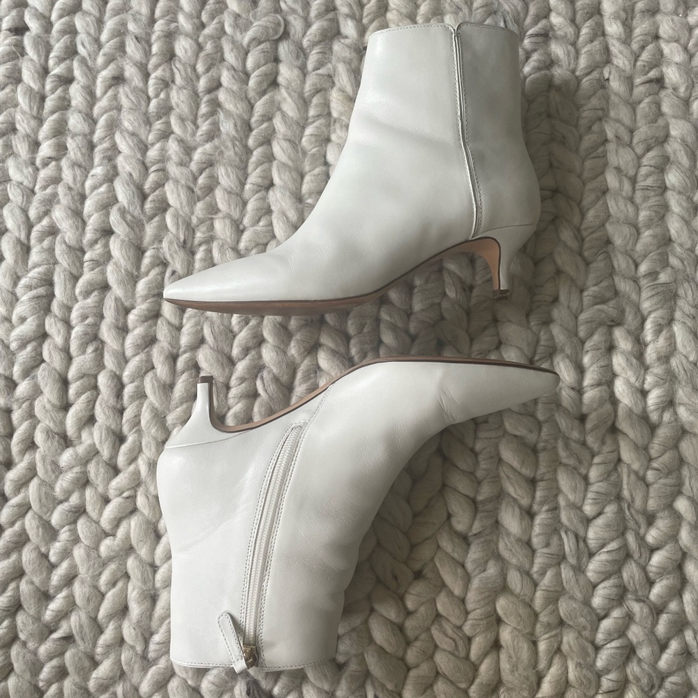 J. Crew Fiona White Leather Boots - Picture 6 of 8